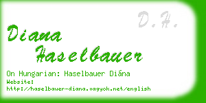 diana haselbauer business card